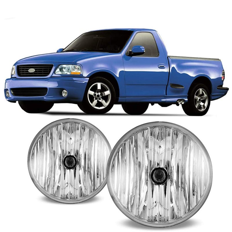 CPW Fog Lights Compatible with [2001 2002 2003 Ford F-150 Lightning] [2003-2005 Lincoln Aviator] [2004 Ford F-150 Heritage] Driving Fog Lights Pair - Image 1